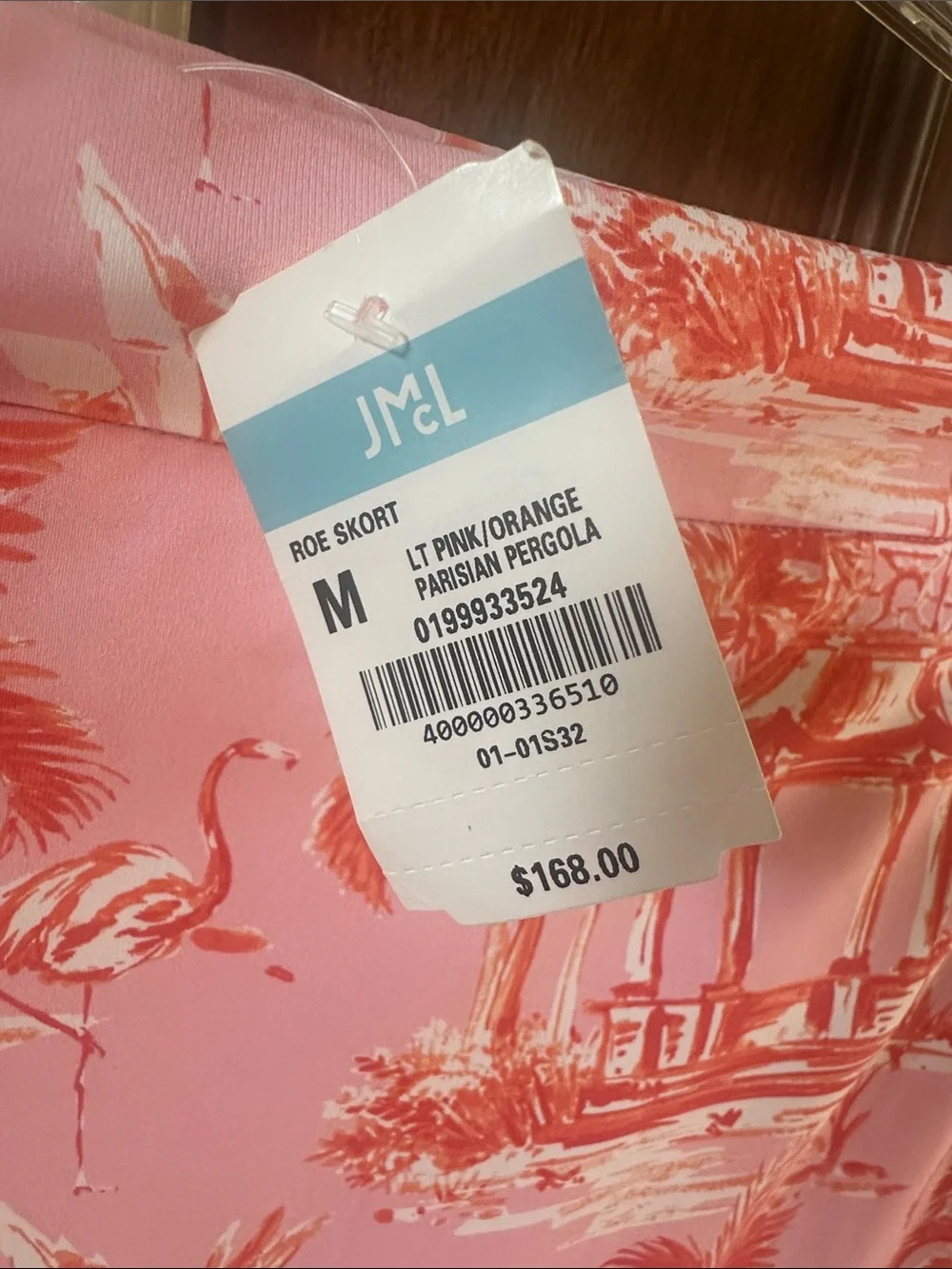 J McLaughlin NWT Pink/Coral Parisian pergola Skort NWT Medium (6-8) - Picture 6 of 6